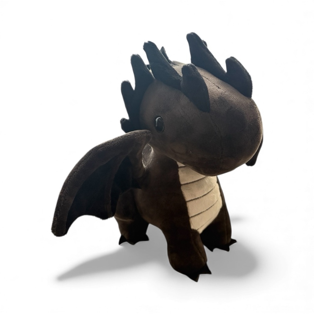 Bellzi Black Dragon Plush - Draggi the Fire Dragon Plush Toy Ultra RARE Toy - Picture 8 of 14